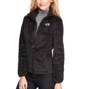 Fuzzy Black Osito North Face Jacket